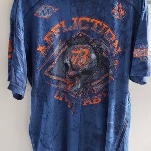 Men's Affliction Buckle T Shirt. 2XL